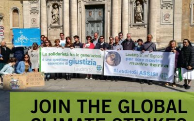 “And a child shall lead them” (Isaiah 11:6). Standing in solidarity with young people striking for the climate.